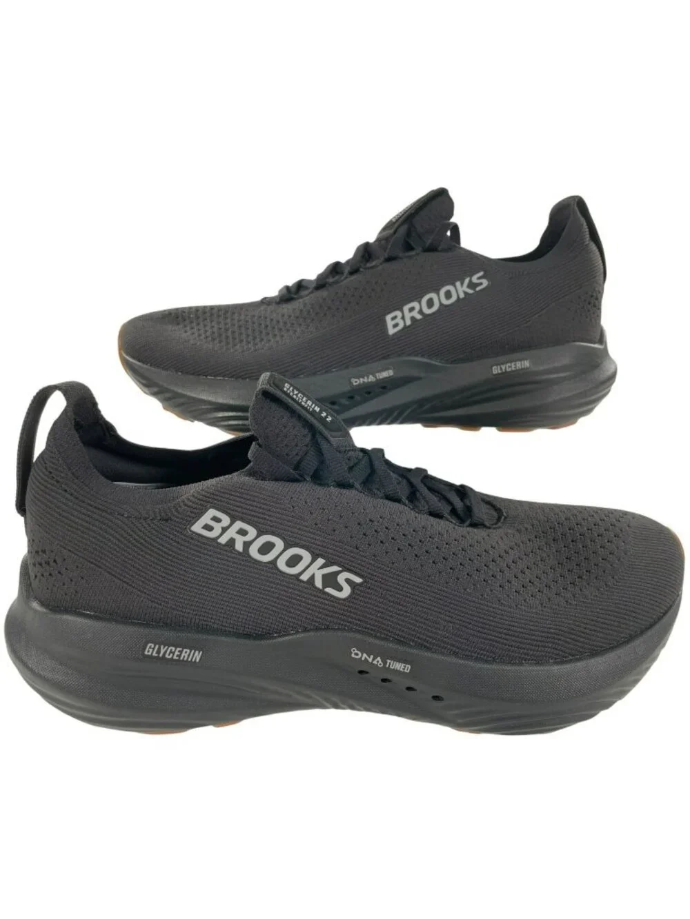 Brooks Glycerin StealthFit 22 Black Running Athletic Shoes Men's Sz 11.5 NEW